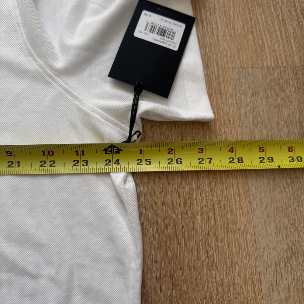 G/FORE Golf Polo Shirt Mens XXL SNO White Short Sleeve Stretch Pique Performance - Picture 7 of 9